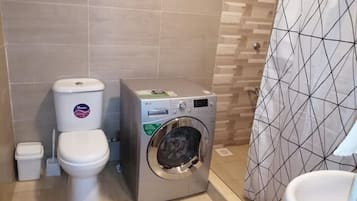 Towels, soap, toilet paper