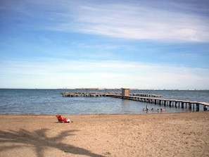 On the beach