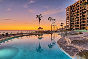 A heated pool
