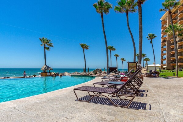 A heated pool