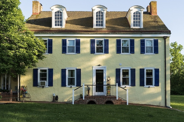 Feel welcomed by this 1843 historic farmhouse. Private entry to the guest suite.