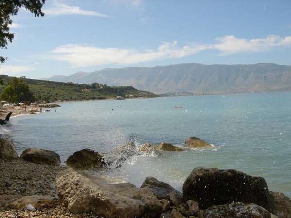 Plage privée, bar de plage