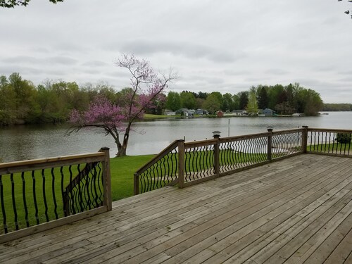 Beautiful house on Palmer Lake in Colon, MI, one block from downtown