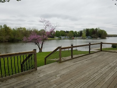 Beautiful house on Palmer Lake in Colon, MI, one block from downtown