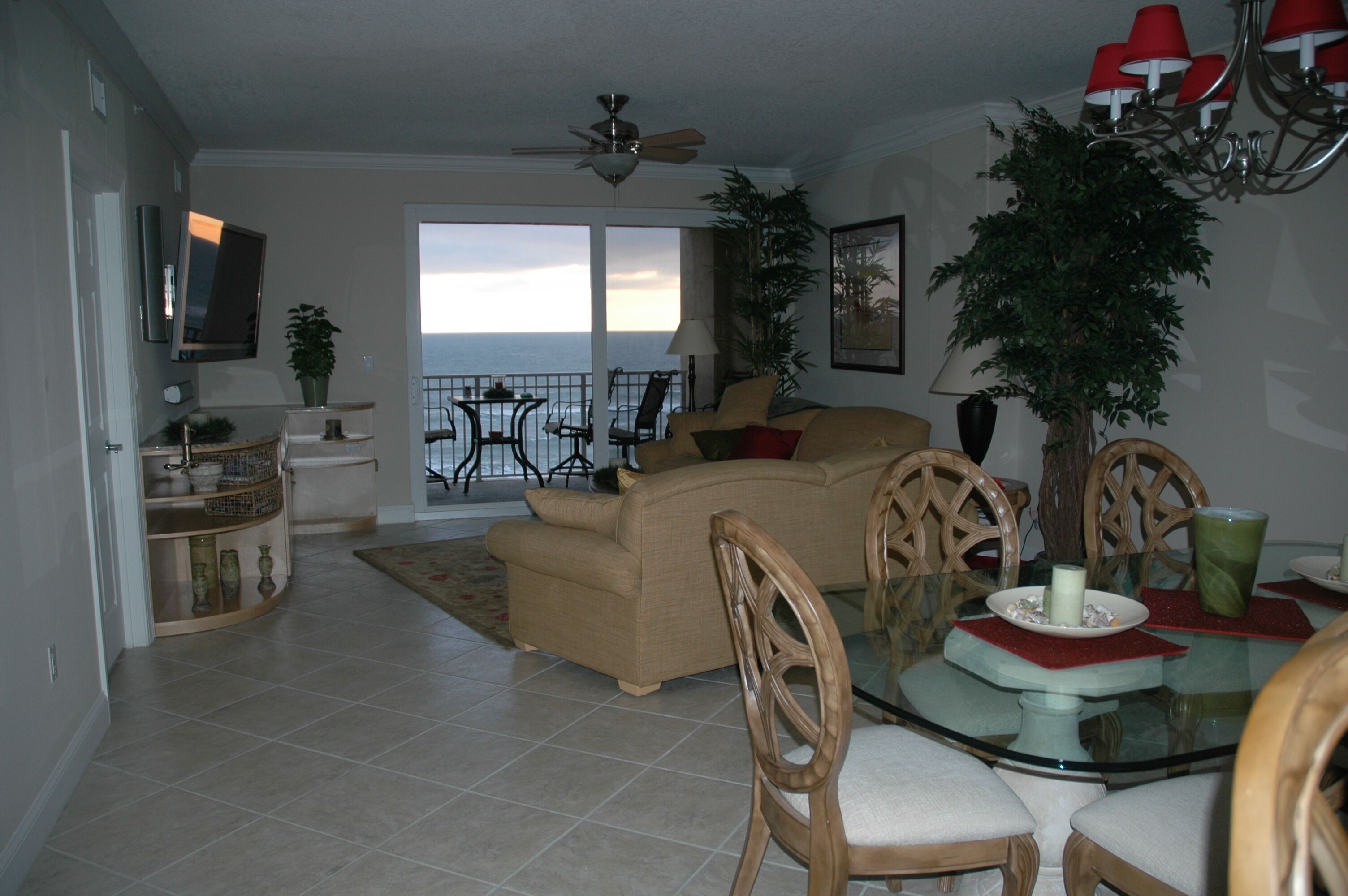 TV, DVD player, books