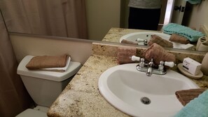 Towels, soap, shampoo, toilet paper - Mountain Home Stallion Springs Ca. Luxury accommodation with Incredible views.  (Tehachapi)