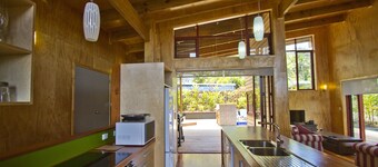 Luxury Villa Inland Titikaveka overlooking lush mountainside