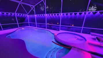 Piscina externa, piscina aquecida