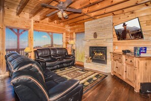 Fernseher, Kamin, Videospiele, DVD-Player