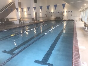 Indoor pool, a heated pool