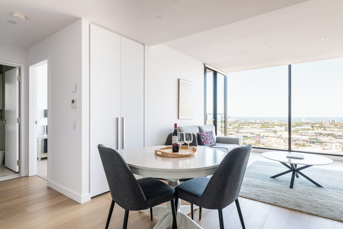 One-Bedroom Apartment + Study with Yarra Views | 2 bedrooms, individually decorated, individually furnished