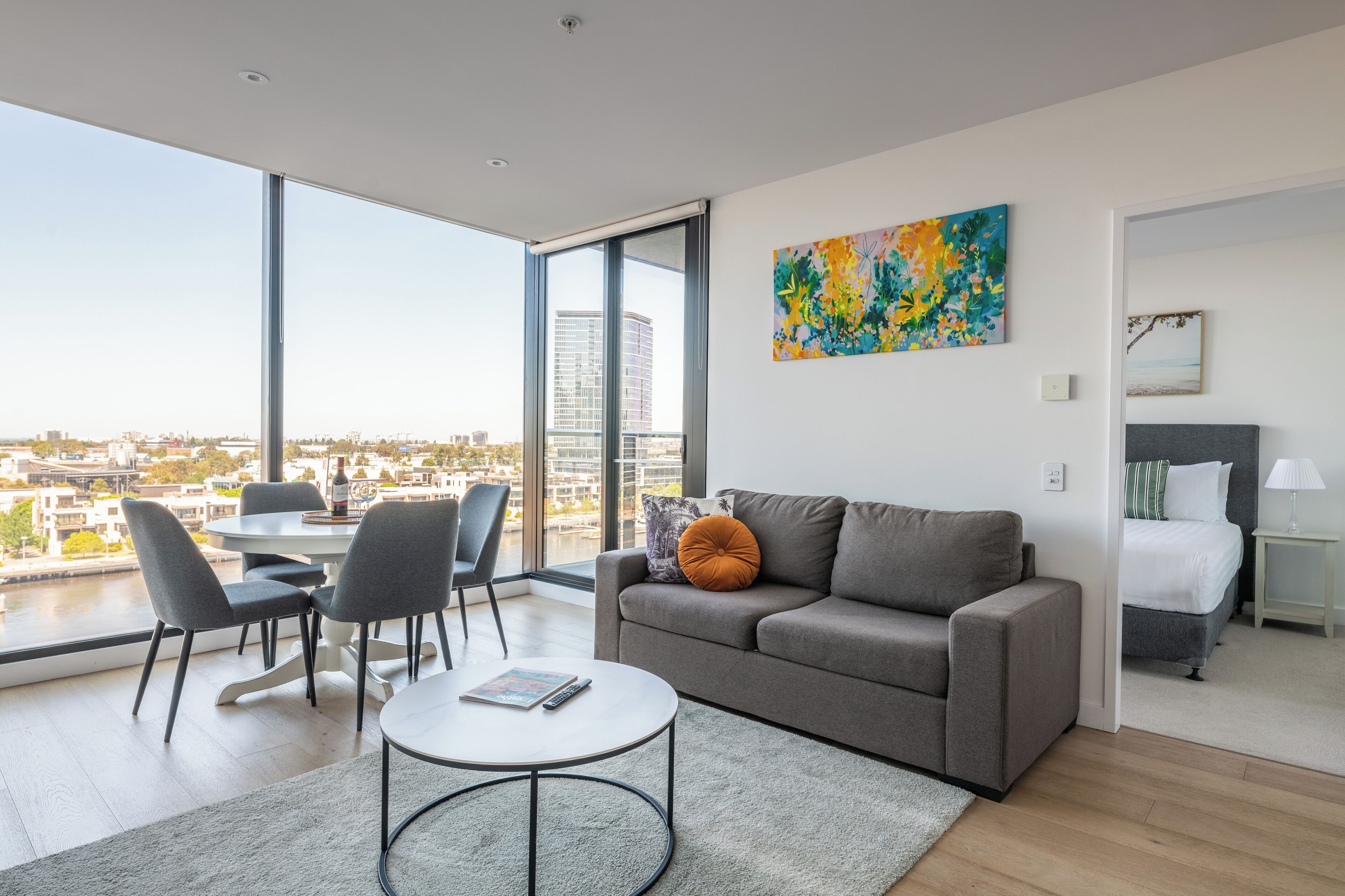 Two-Bedroom Two-Bathroom Apartment with Yarra Views