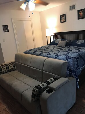 1 bedroom, iron/ironing board, Internet, bed sheets