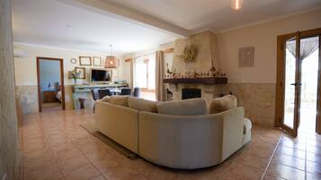 Een televisie en videogames