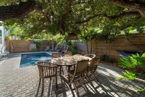 A heated pool