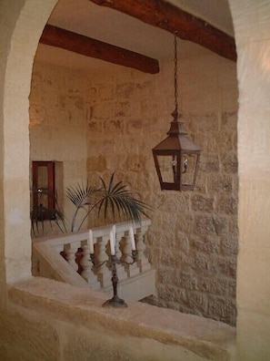 Stairs with lantern