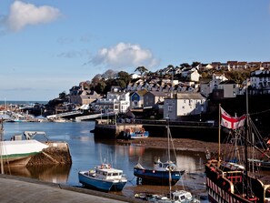 Marina - Directly overlooking the Golden Hind replica in the Brixham harbour. (Brixham)