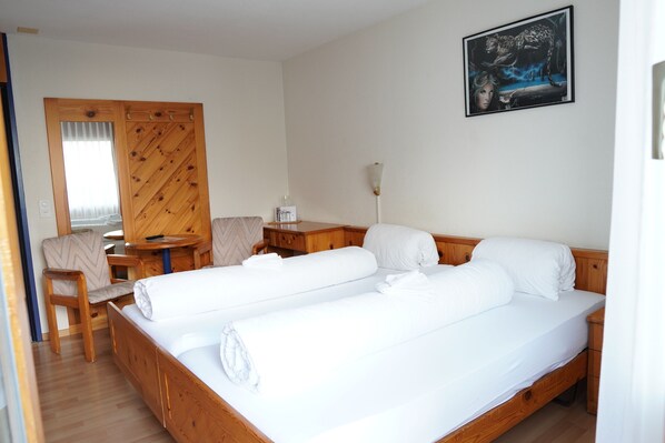 Desk, blackout curtains, cots/infant beds, rollaway beds