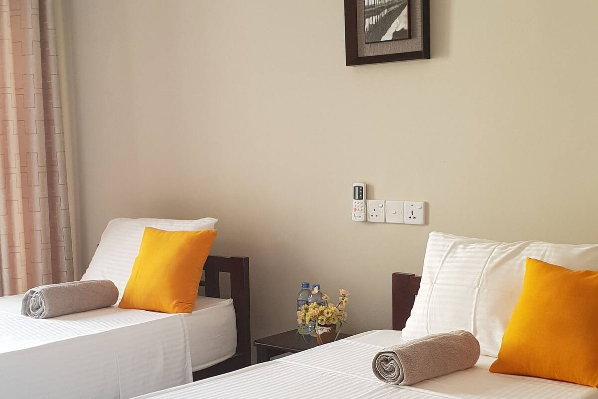 Premium bedding, memory-foam beds, individually furnished, soundproofing