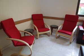 Double Room, Balcony | Living area