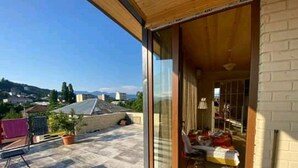 1 chambre, literie de qualité supérieure, couette en duvet d'oie, bureau