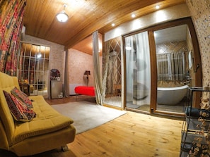 尊爵開放式套房, 山景 | 1 間臥室、高級寢具、羽絨被、獨特裝潢