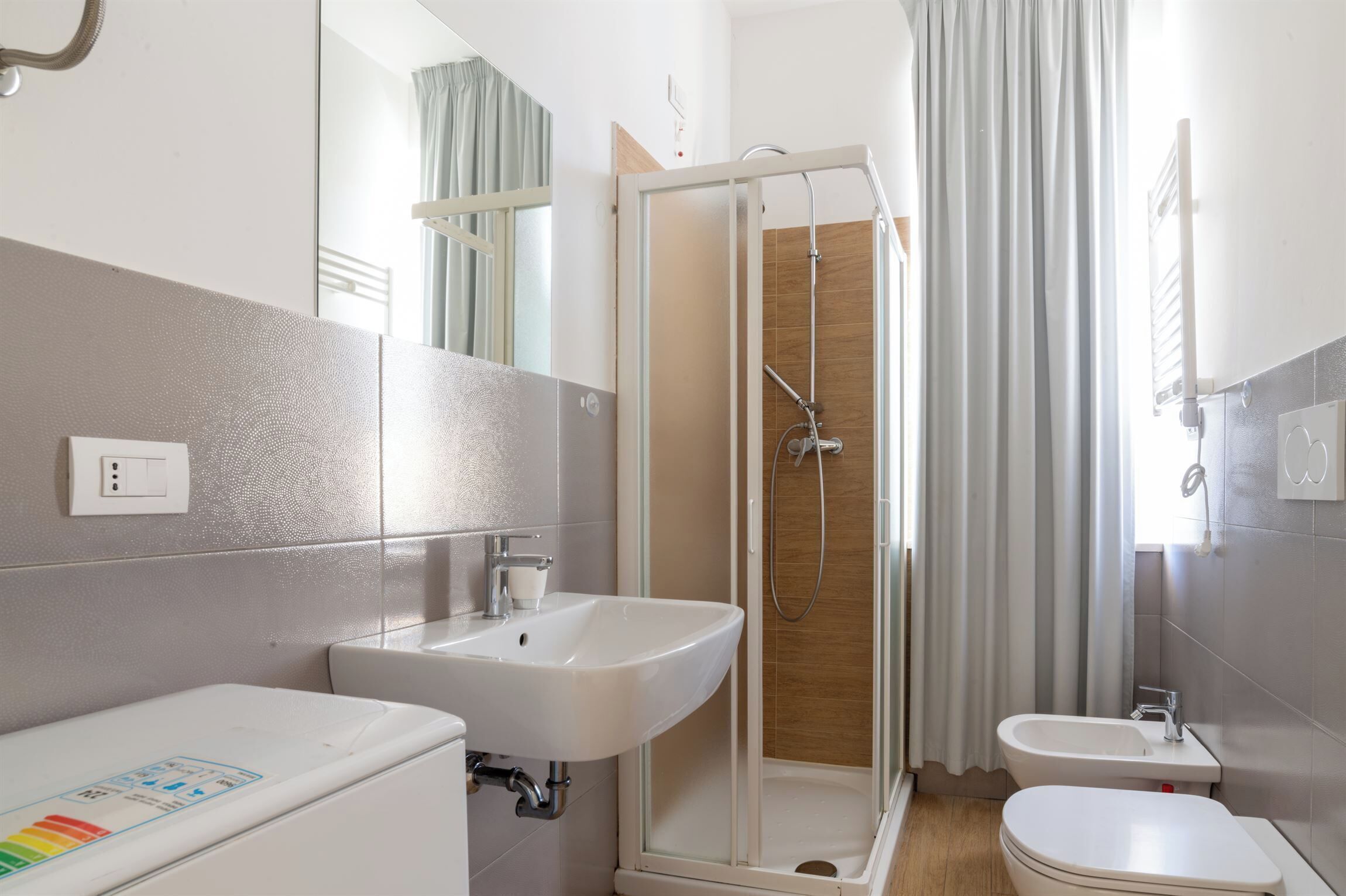 Shower, hair dryer