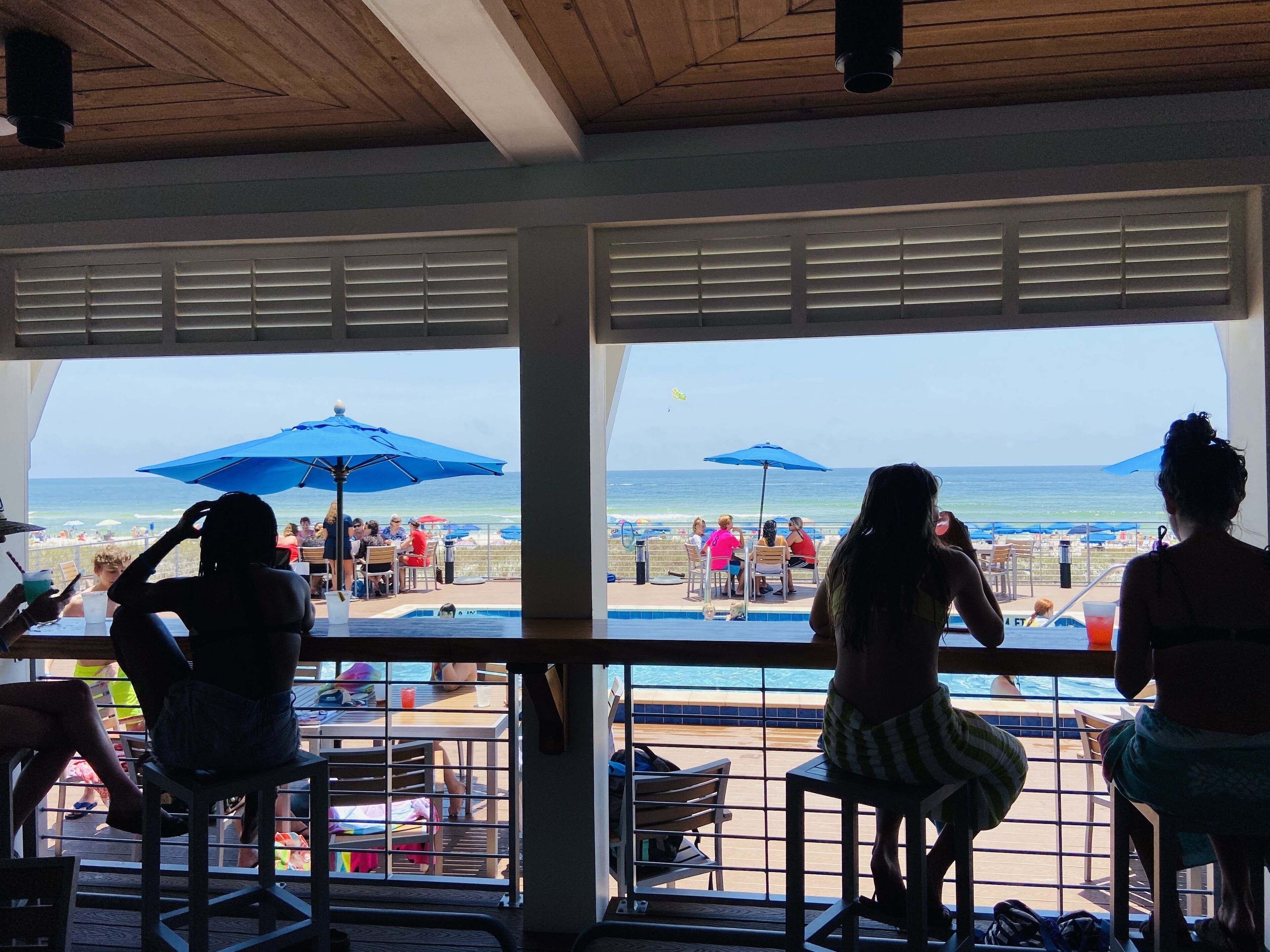 Grab a bite to eat at the beach club restaurant and enjoy gulf breezes and views