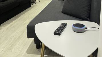 Smart TV, DVD player, stereo