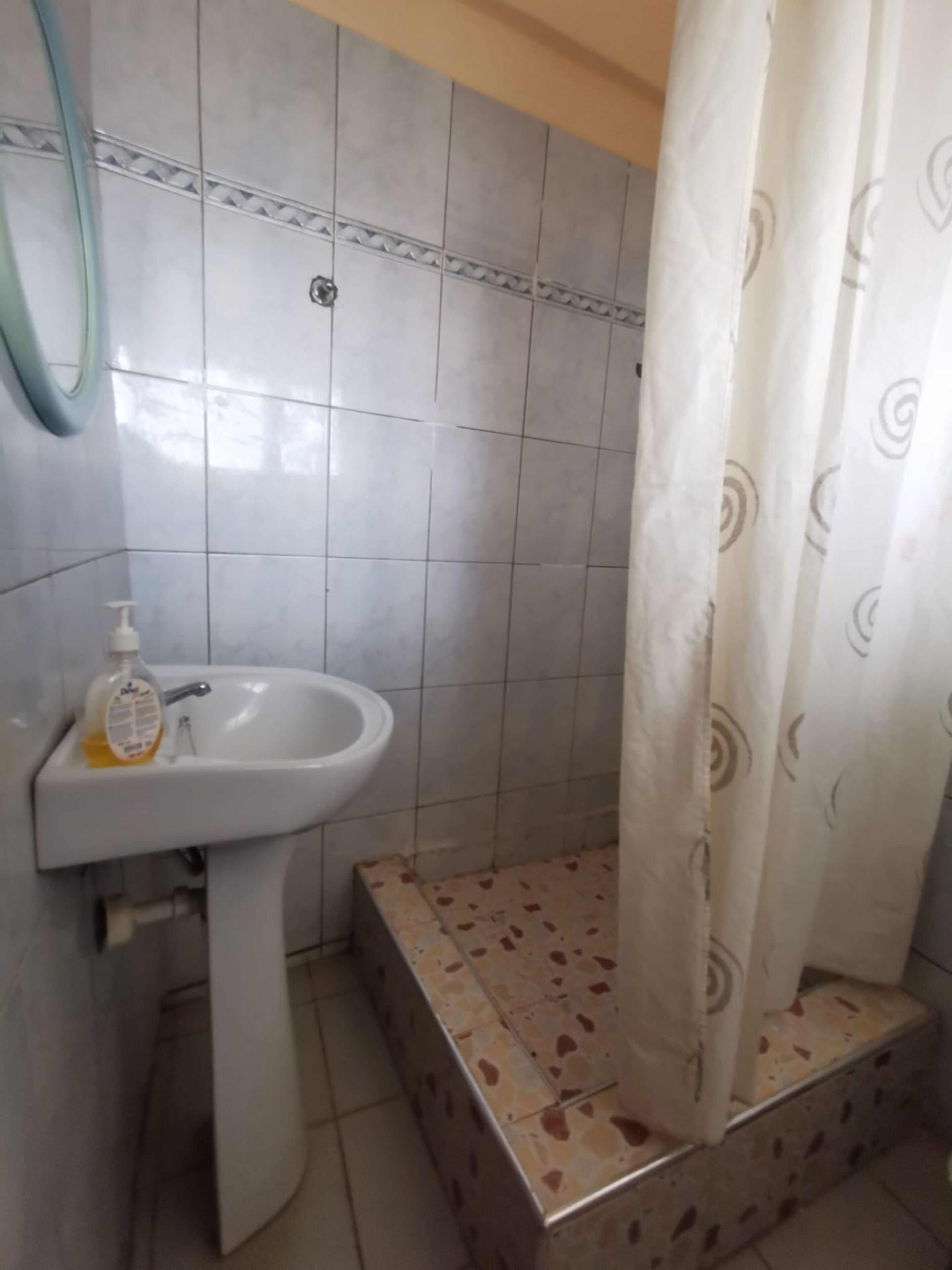 economy double room | bathroom | combined shower/bathtub, designer toiletries, towels, soap