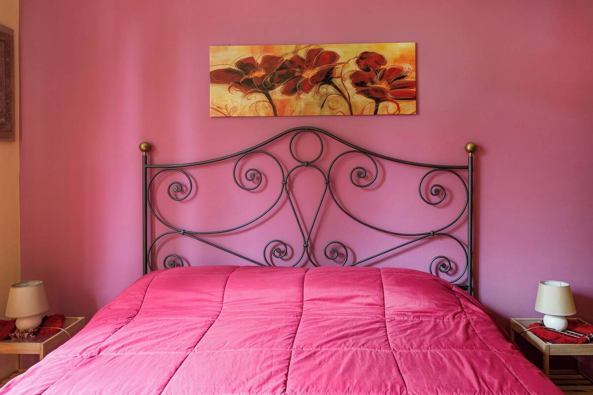Romantic Room, Mountain View (Red Room) | Down comforters, desk, blackout drapes, iron/ironing board