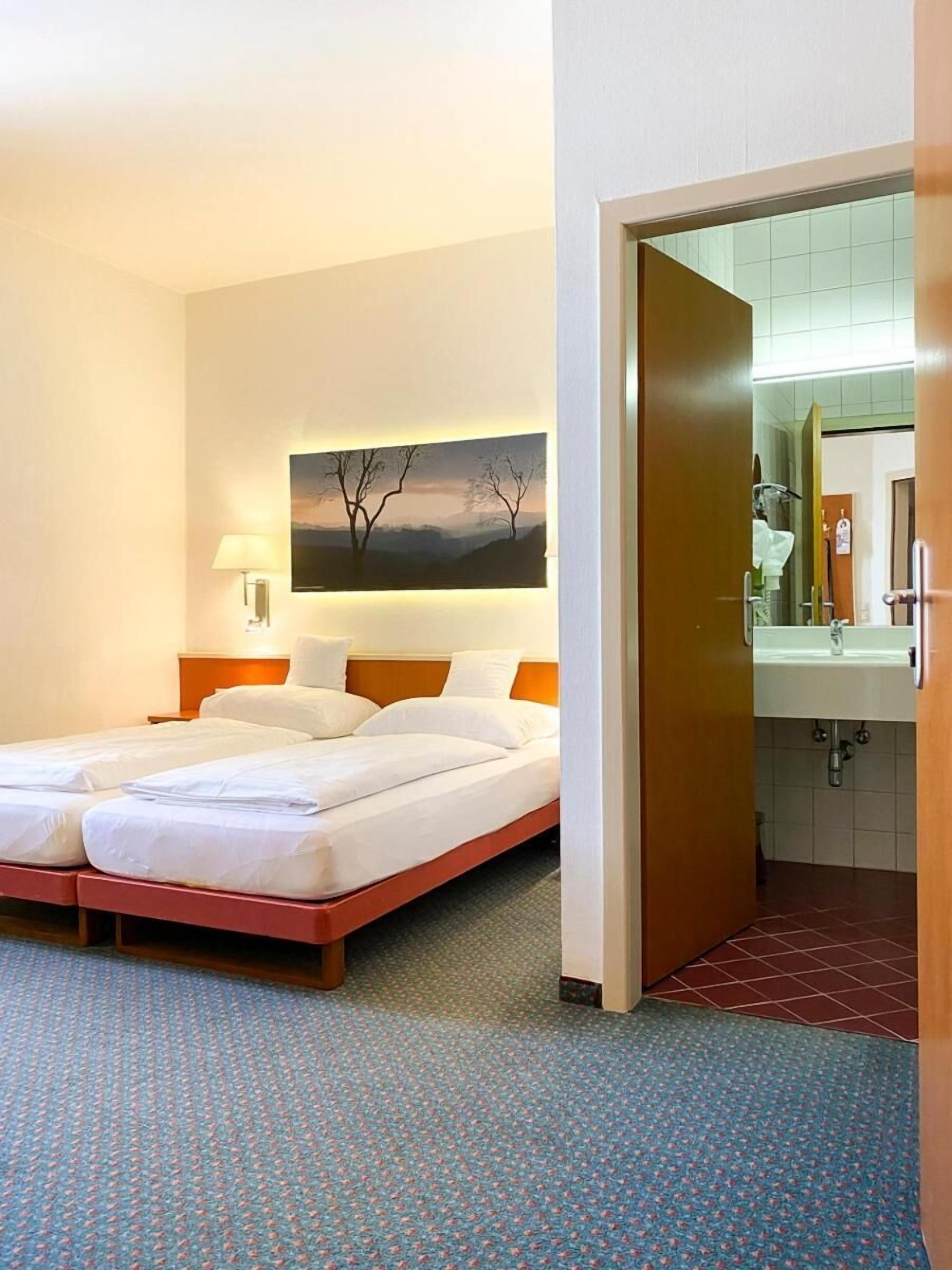 Desk, free WiFi, bed sheets