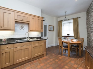 Dishwasher, highchair, cookware/dishes/utensils