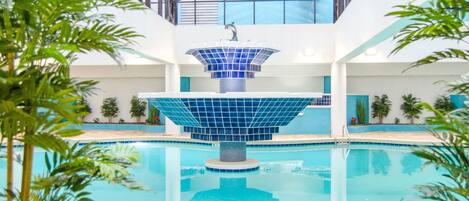 Indoor pool, outdoor pool