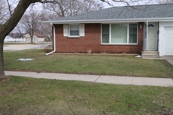 Large Corner lot with plenty of parking on the side street and church