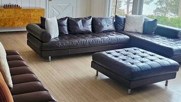Smart TV, fireplace, DVD player, table tennis