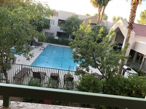 Pool view from balcony 