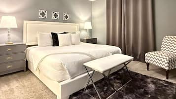 2 habitaciones, tabla de planchar con plancha y cuna de viaje