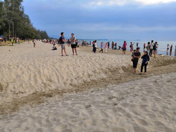 On the beach