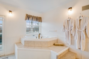 Hair dryer, towels