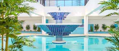 Indoor pool, outdoor pool