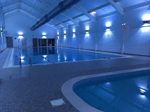 Indoor pool, a heated pool