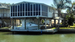 View of the house from the canal.