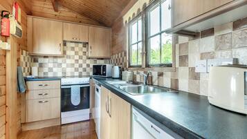 Dishwasher, high chair, cookware/dishes/utensils