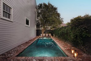 Shared Outdoor Area | Heated Pool + Spa | Lounge Seating | BBQ | First Floor