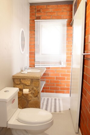 Serviettes fournies, savon, papier toilette