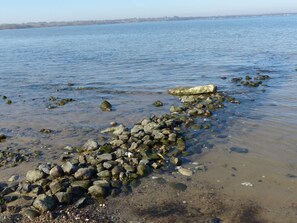 Beach nearby, sun loungers