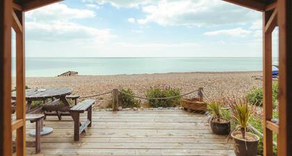 Split level Beach Garden apartment with amazing sea views and private garden