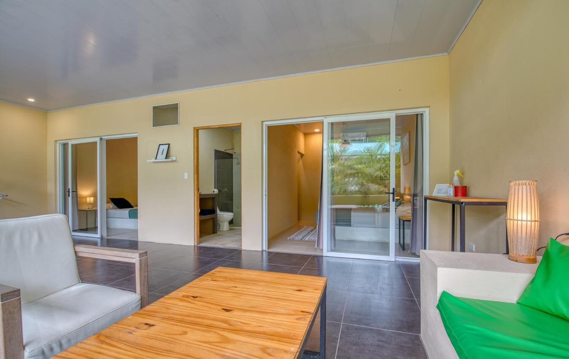 standard villa, multiple beds, non smoking | living room