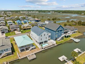 Exterior - Amazing Channel Retreat Private Pool Luxury Outdoor Living & Pet Friendly (North Myrtle Beach)